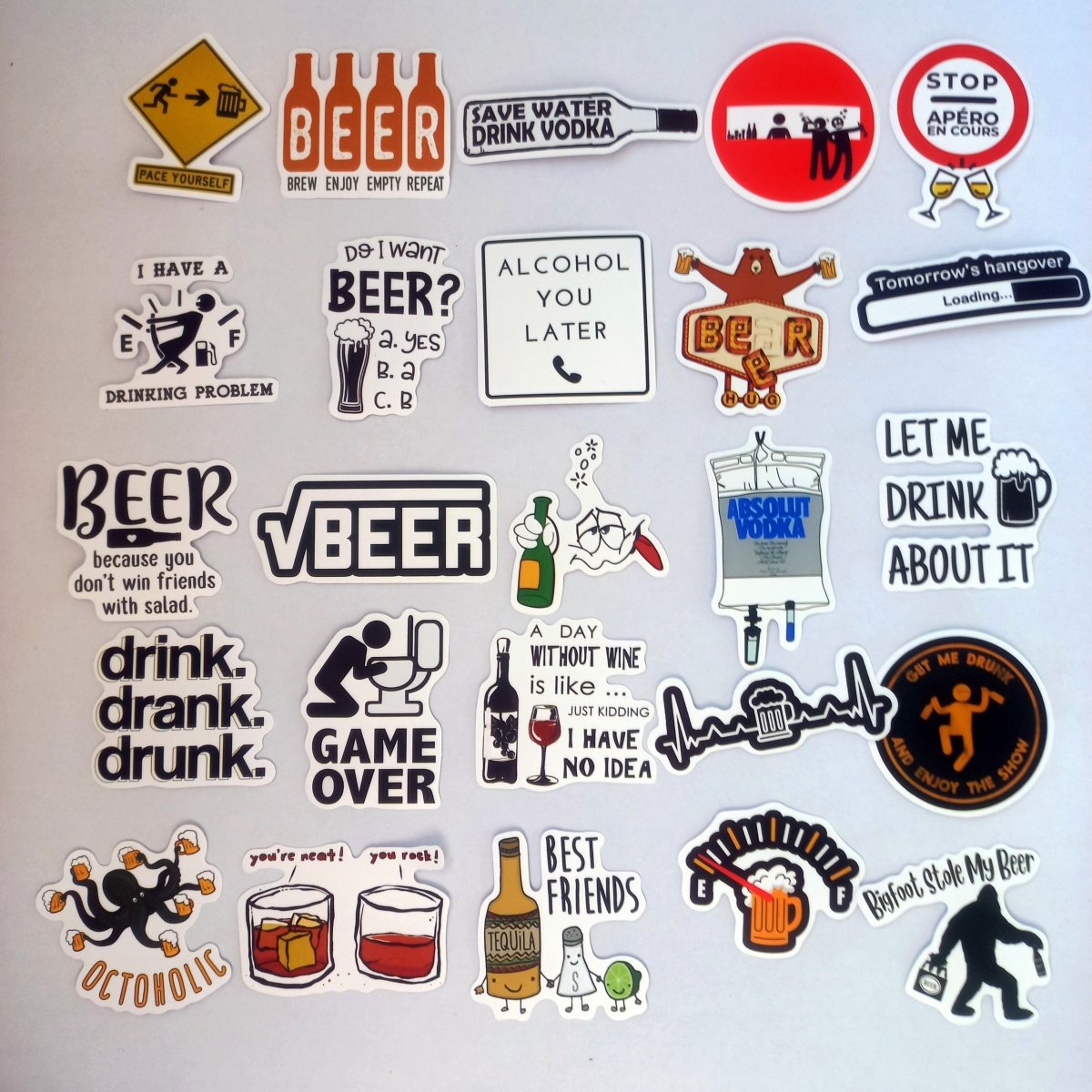 Pachet Stickere Alcool/Bere 50 buc. - StickerJoy