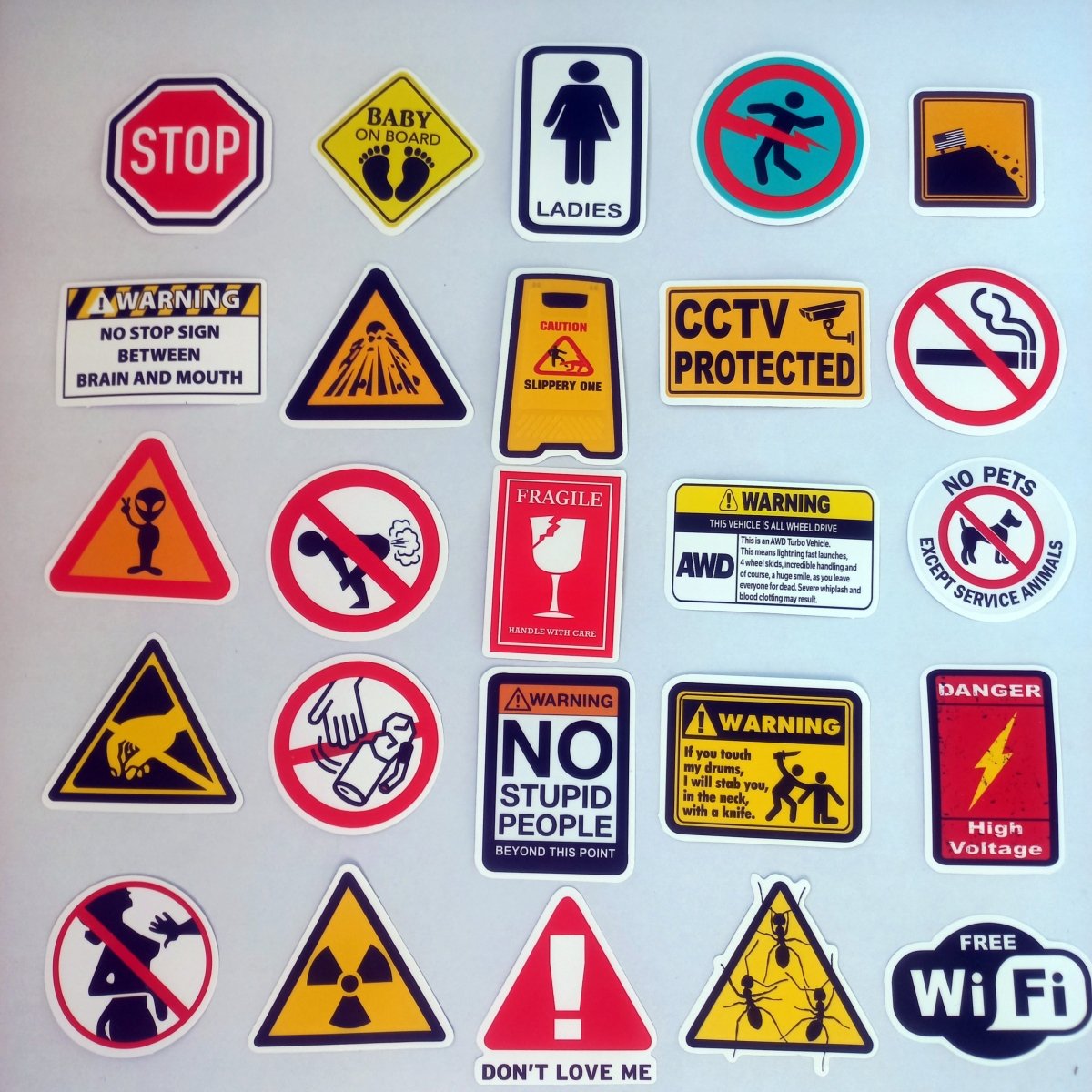 Stickere Avertizare/Semnalizare 50 buc. - StickerJoy