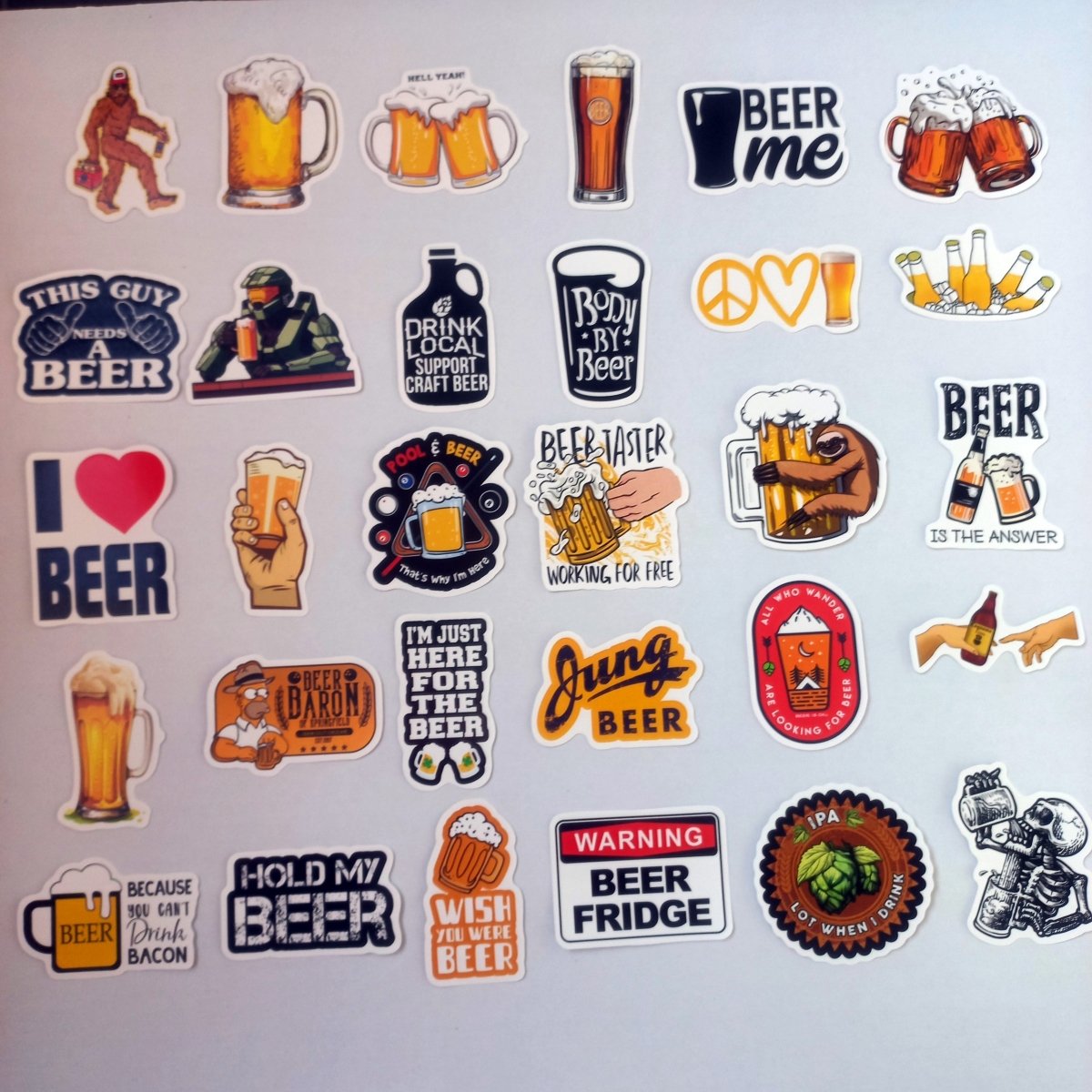Set Stickere Bere Funny – 60 bucati - StickerJoy