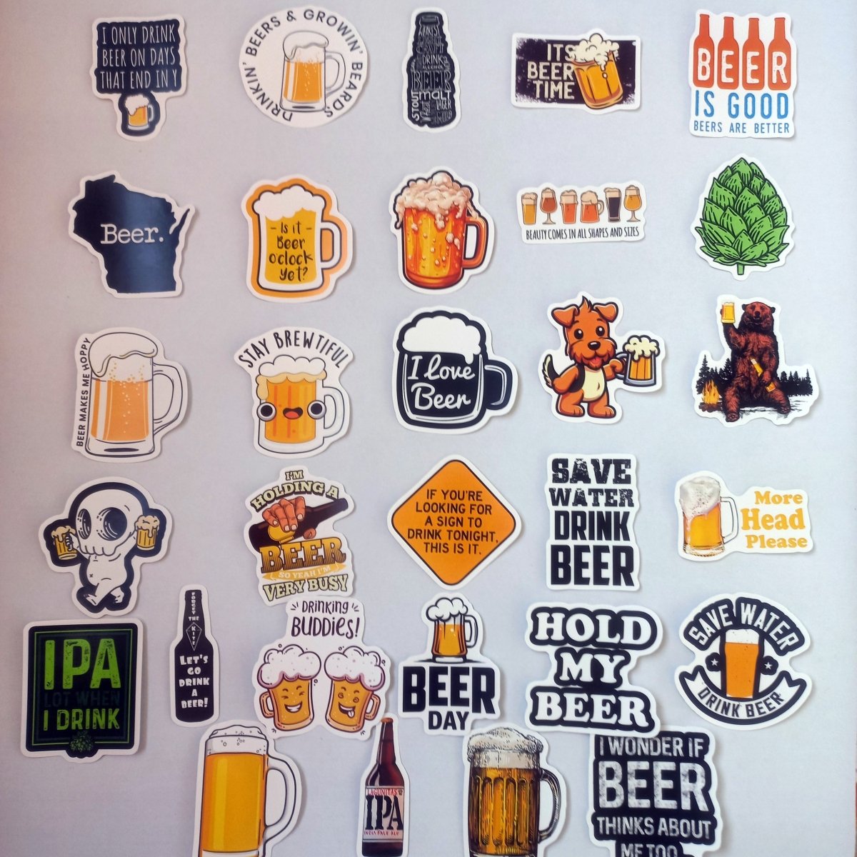 Set Stickere Bere Funny – 60 bucati - StickerJoy