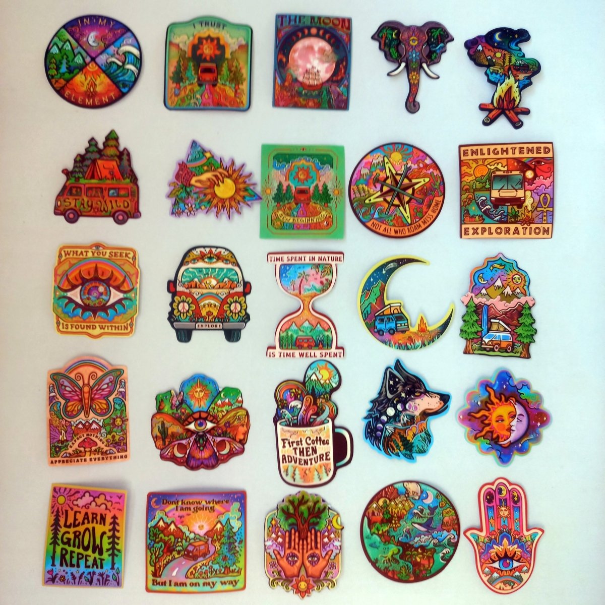 Pachet Stickere Camping & Spirit Liber 50 buc. - StickerJoy