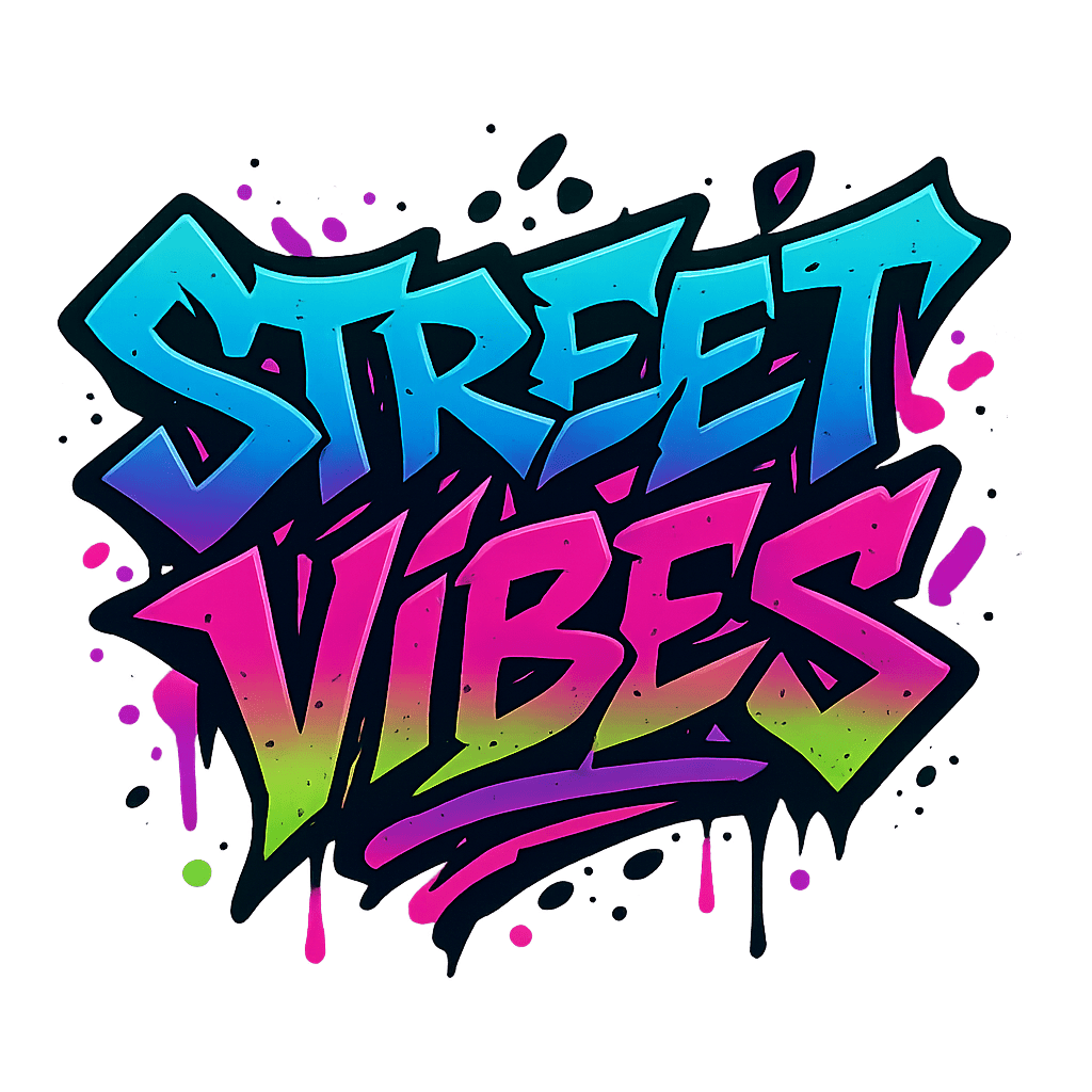 Design Digital „Street Vibes” – Grafică Urbană pentru Tricouri și Stickere - StickerJoy