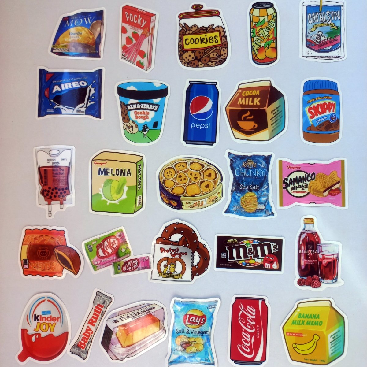 Pachet Stickere Dulciuri 50 buc. - StickerJoy