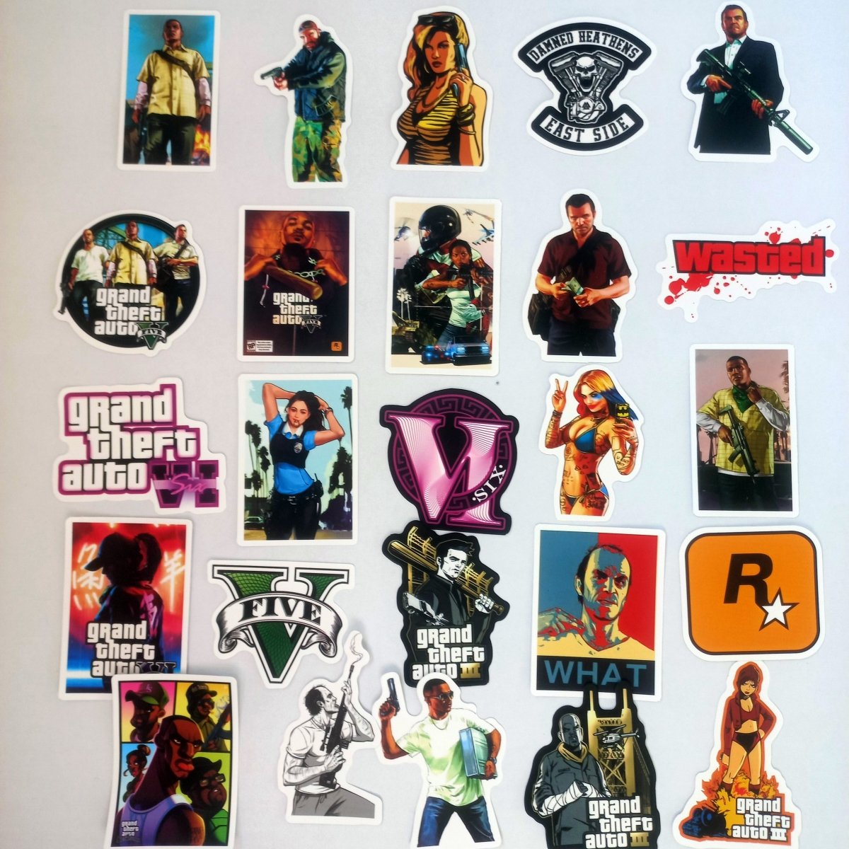 Pachet Stickere Grand Theft Auto – GTA Collection 50 buc. - StickerJoy