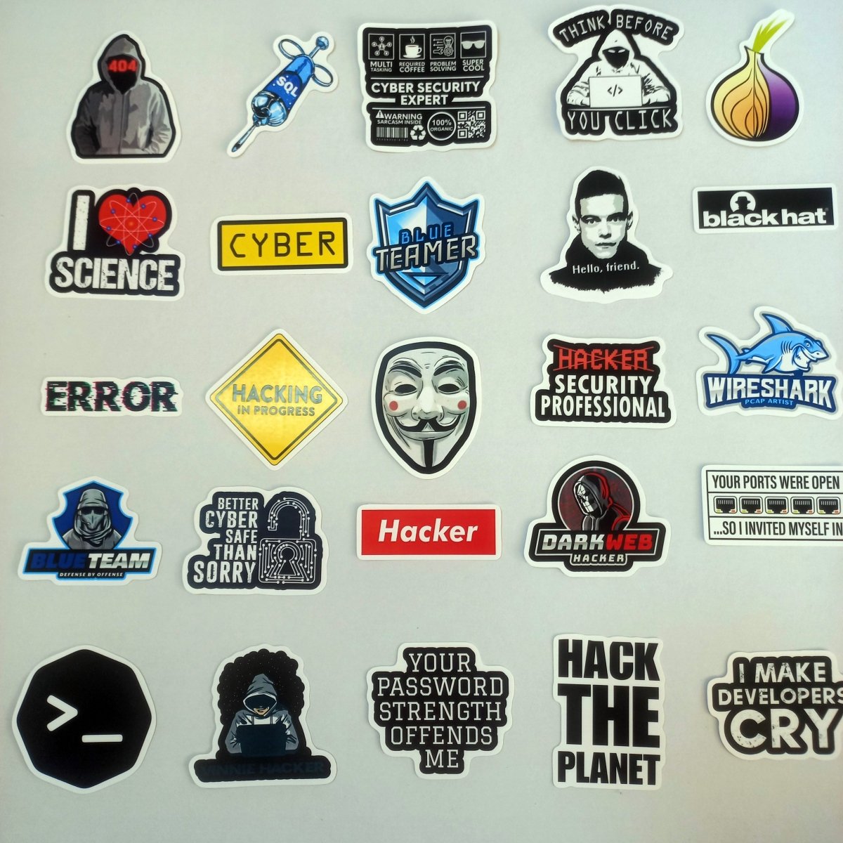 Pachet Stickere Hackers – 60 Bucăți - StickerJoy