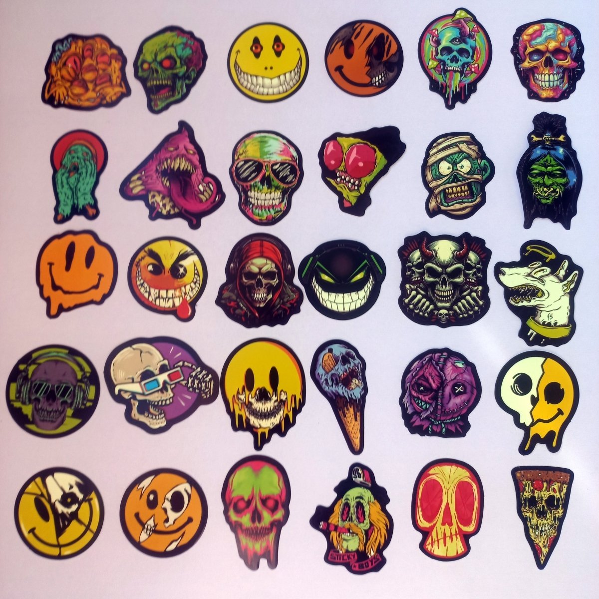 Pachet Stickere Glow in the Dark / Horror 52 buc. - StickerJoy