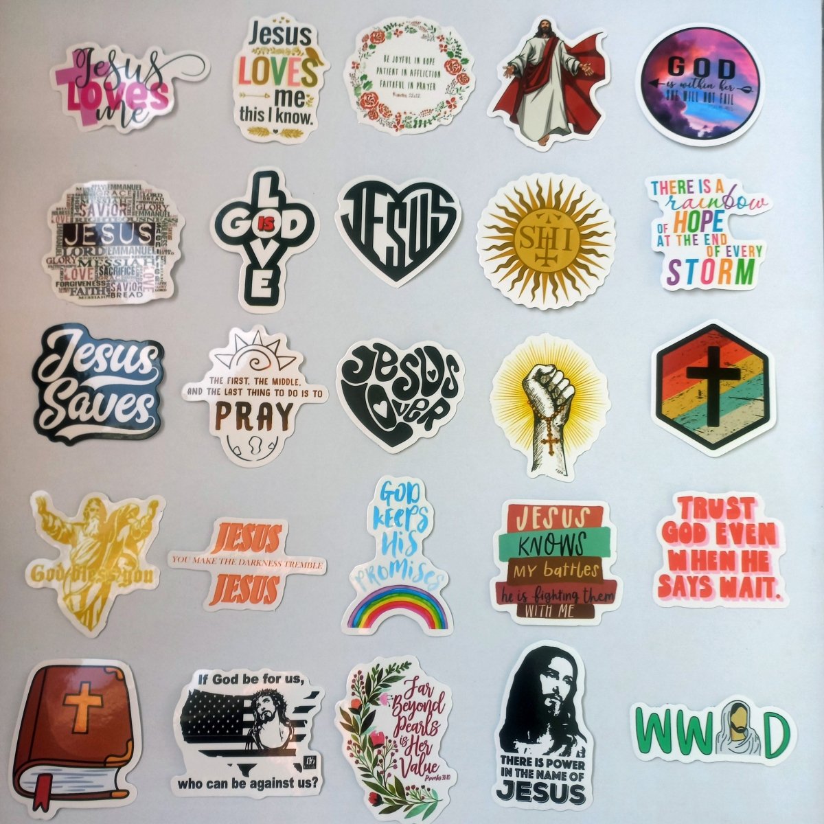 Set Stickere Crestine Jesus & Faith – 50 bucati - StickerJoy