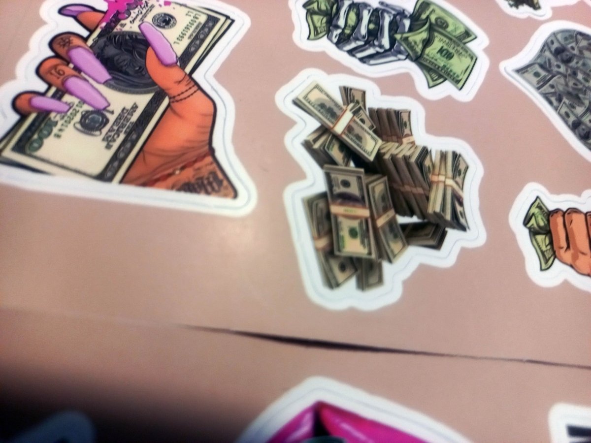 Pachet Stickere “Money Vibes” – Puterea Banilor în Stil Urban 50 buc. - StickerJoy