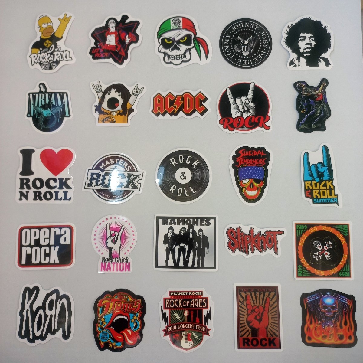 Pachet Stickere Rock n Roll 50 buc. - StickerJoy