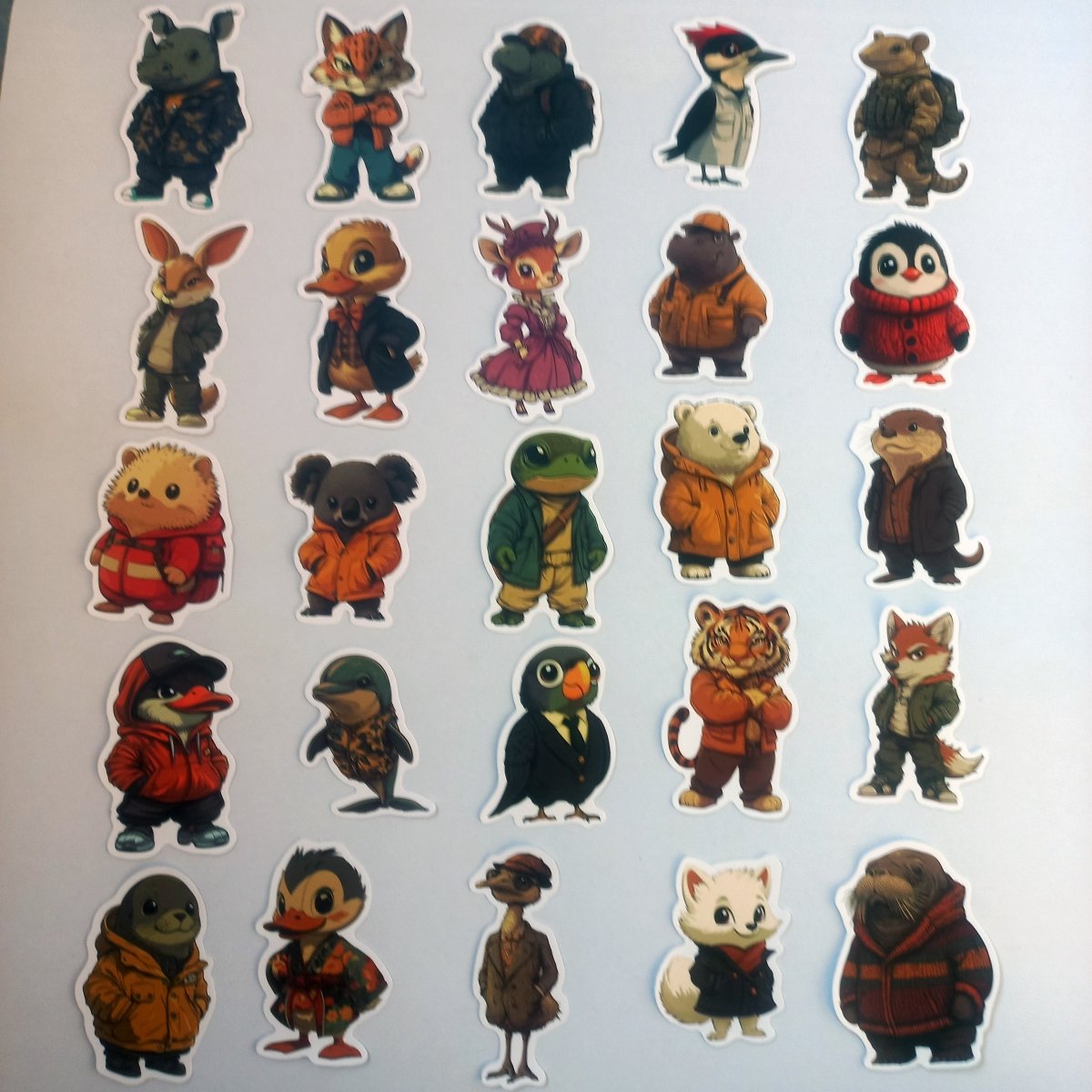 Set 50 Stickere Animale Cool – Streetwear & Vibe Urban - StickerJoy