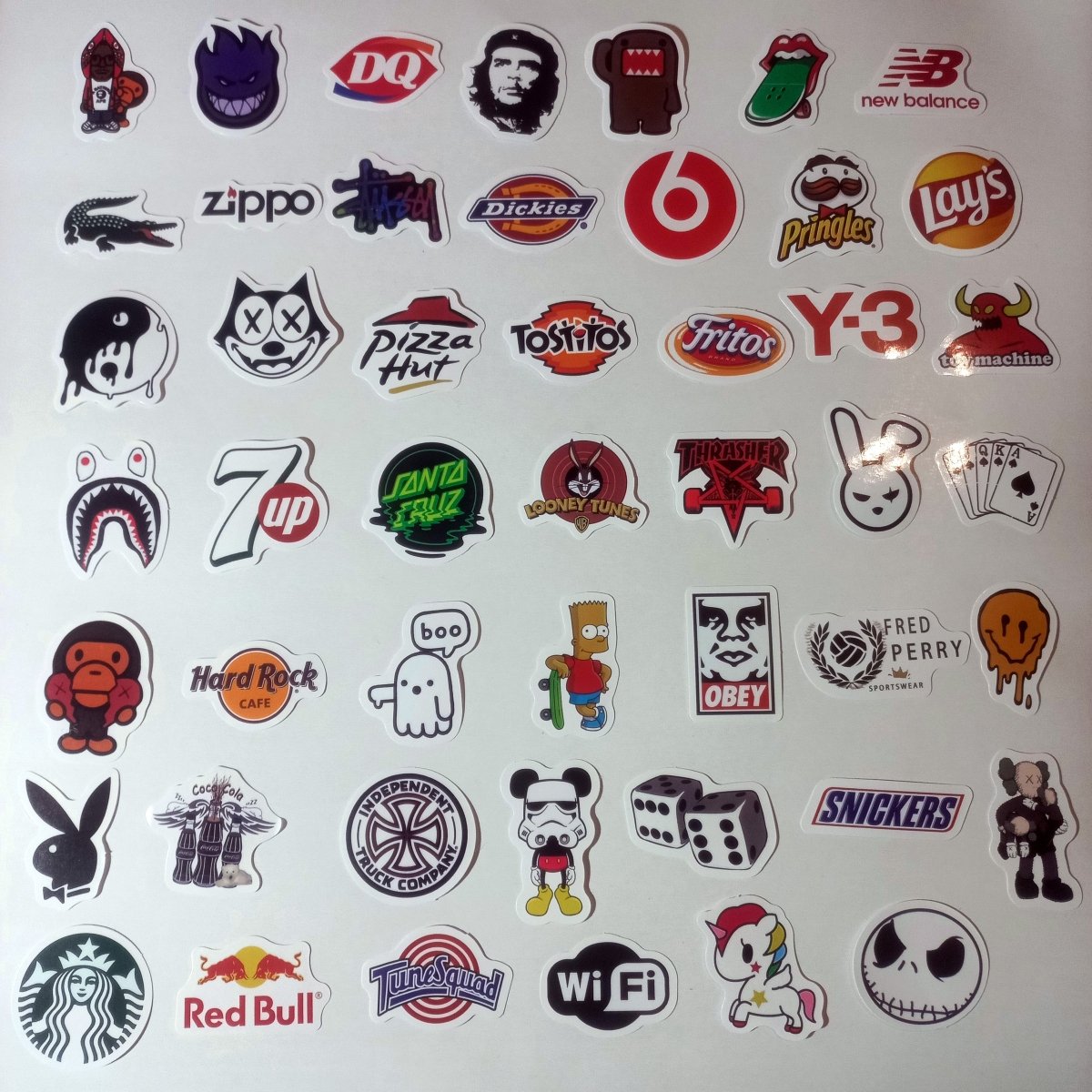 Set 106 Stickere Logo & Pop Culture – Brand Icons, Urban Style & Street Vibes - StickerJoy