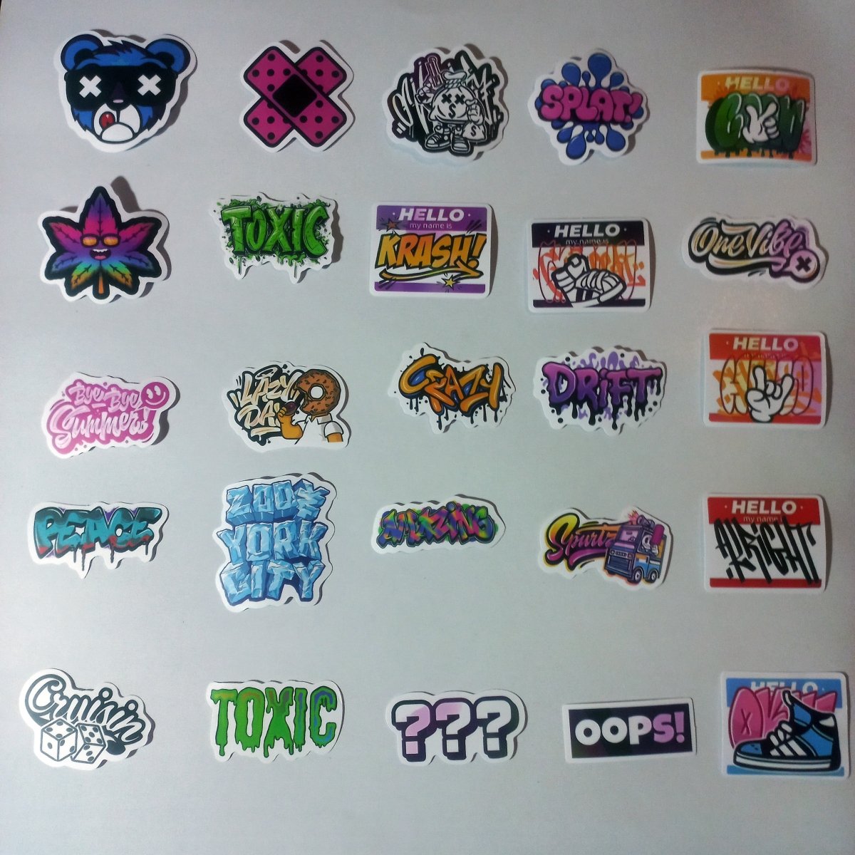 Set Stickere Art Graffiti USA – 50 Stickere Street Art, Urban & Hip - Hop - StickerJoy
