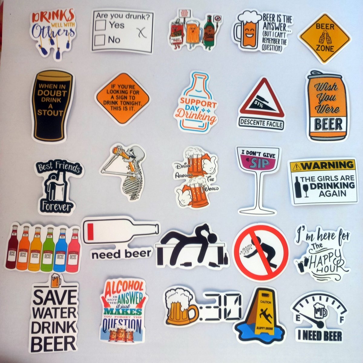 Pachet Stickere Alcool/Bere 50 buc. - StickerJoy