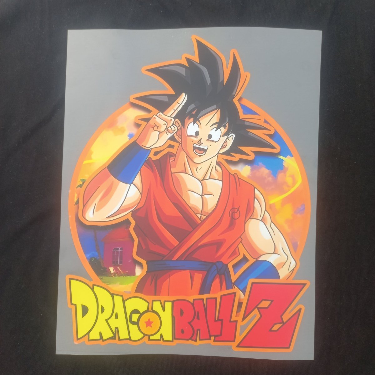Sticker DTF „Anime Fighter Hero” – Design Cartoon Action - StickerJoy