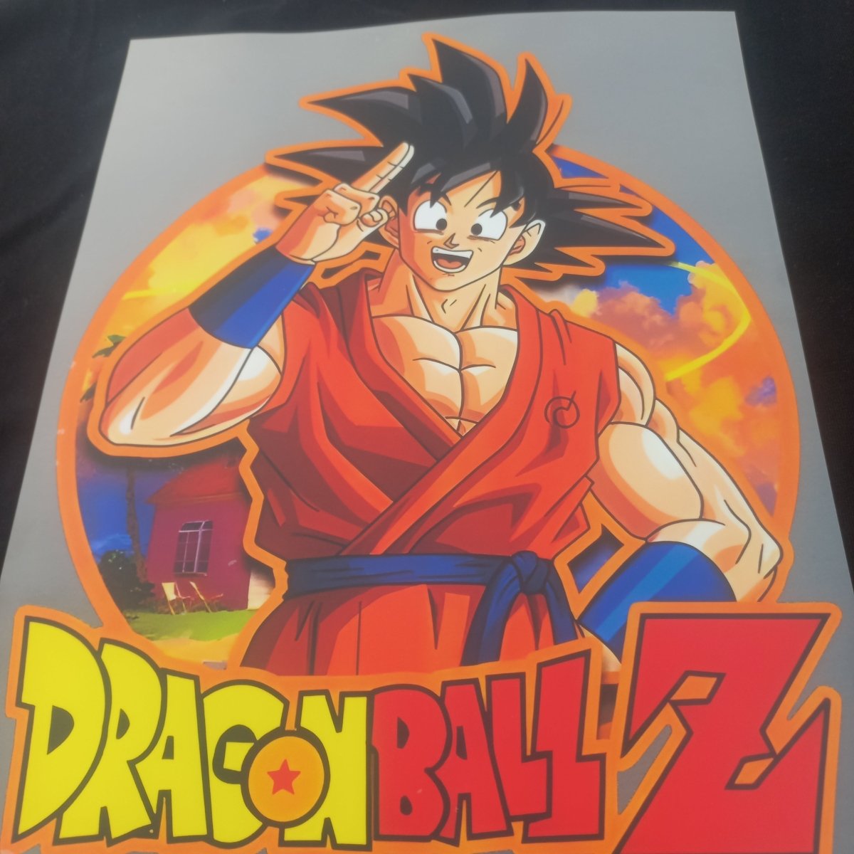 Sticker DTF „Anime Fighter Hero” – Design Cartoon Action - StickerJoy