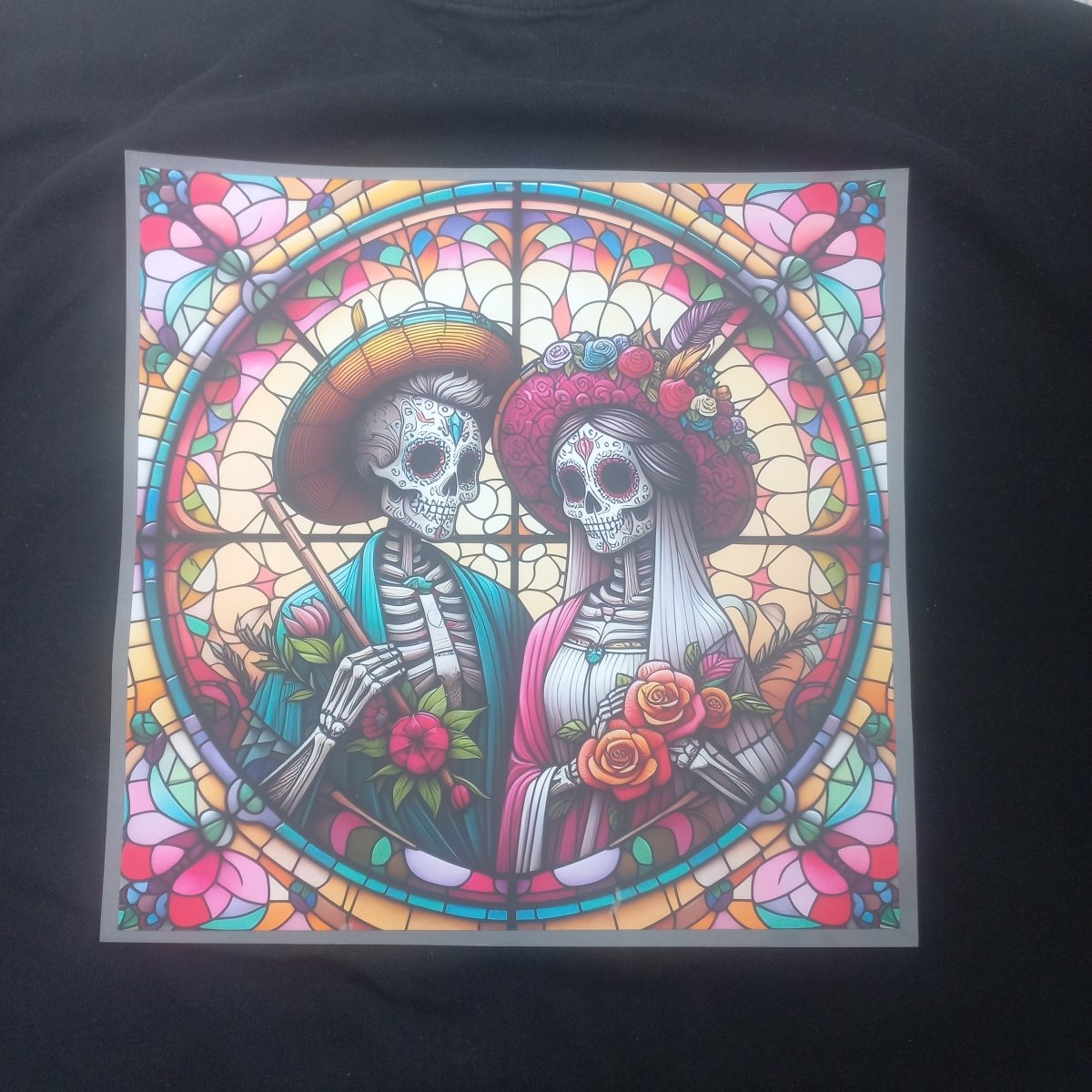 Sticker DTF „Mexican Skeleton Love” – Día de los Muertos Art - StickerJoy