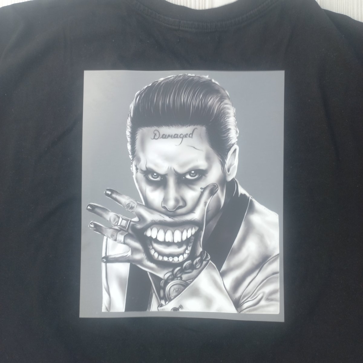 Sticker DTF Clown Dark Smile – Transfer Termic Design Dark pentru Haine - StickerJoy