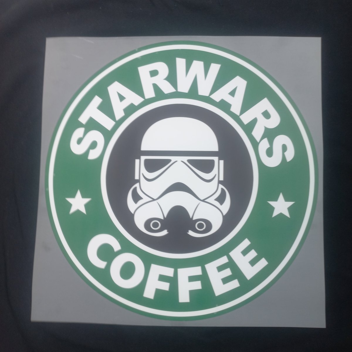 Sticker DTF „Star Wars Coffee” – Funny Geek Design - StickerJoy