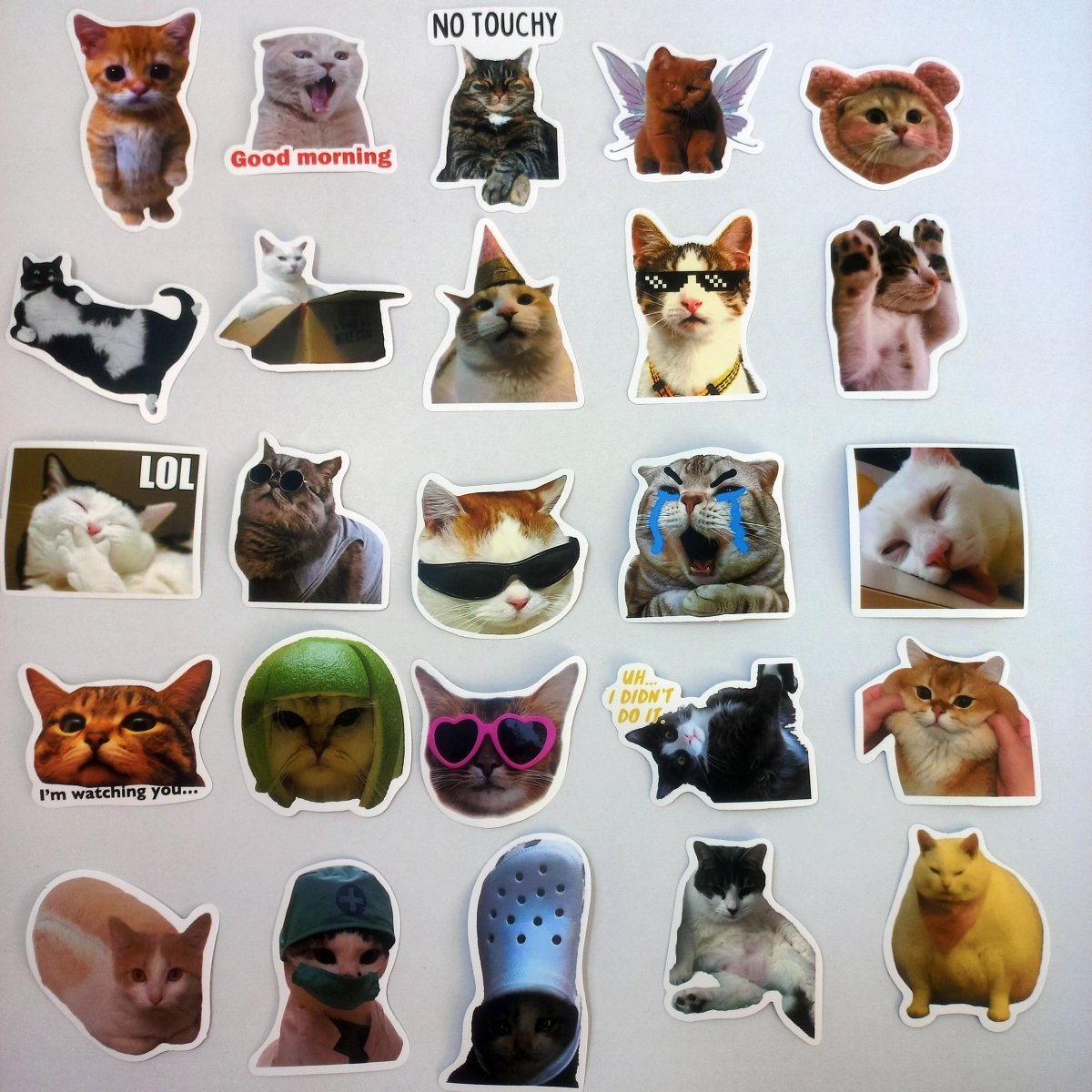 Pachet Stickere Pisici Amuzante 50 buc. - StickerJoy