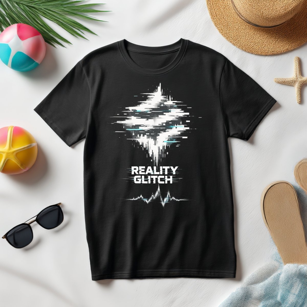 Design PNG „Reality Glitch” – Art Glitch Modern pentru Tricouri, Stickere & Print Digital - StickerJoy