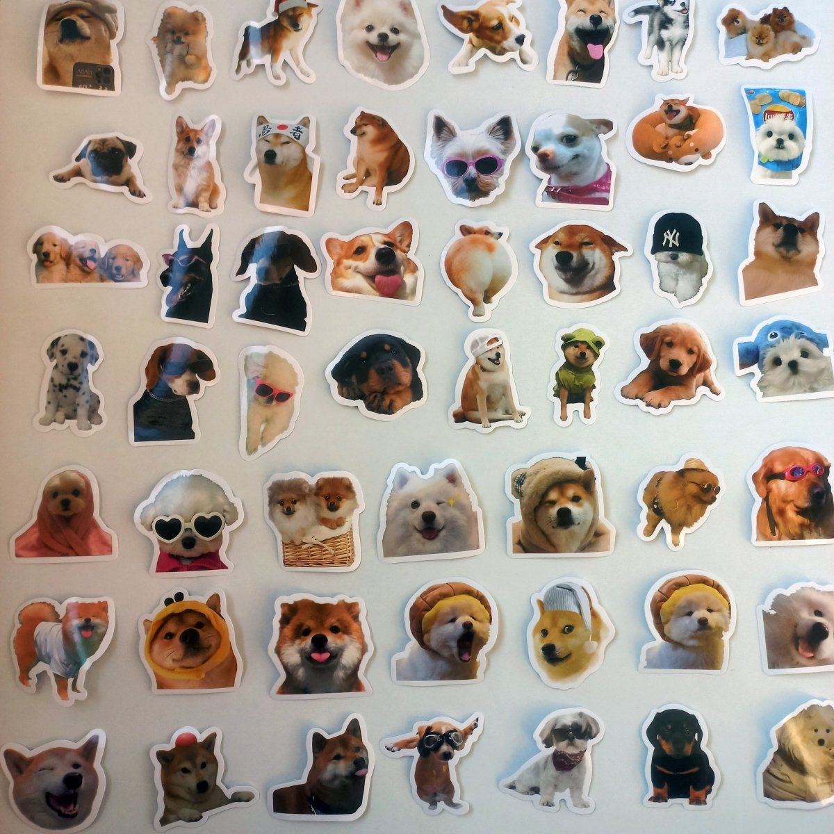 Set 100 Stickere Catelusi – Haioase, Dragalase și Pline de Personalitate - StickerJoy