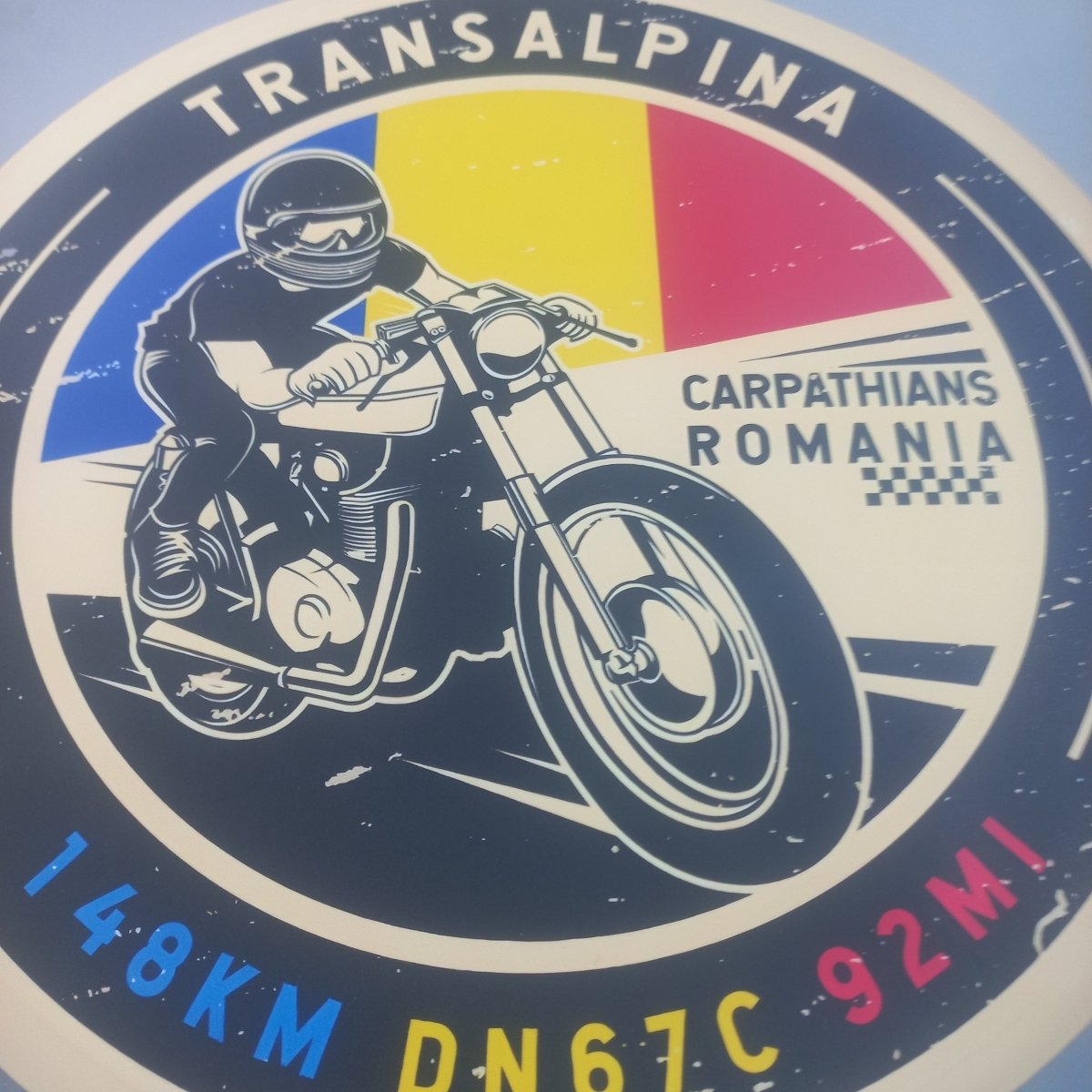 Sticker DTF Transalpina România – Transfer Termic Drum Montan pentru Haine - StickerJoy
