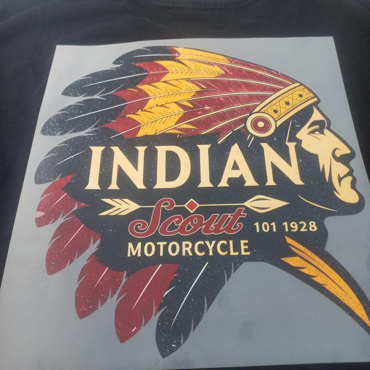 Sticker DTF „Indian Motorcycle Style” – Design Vintage Biker - StickerJoy