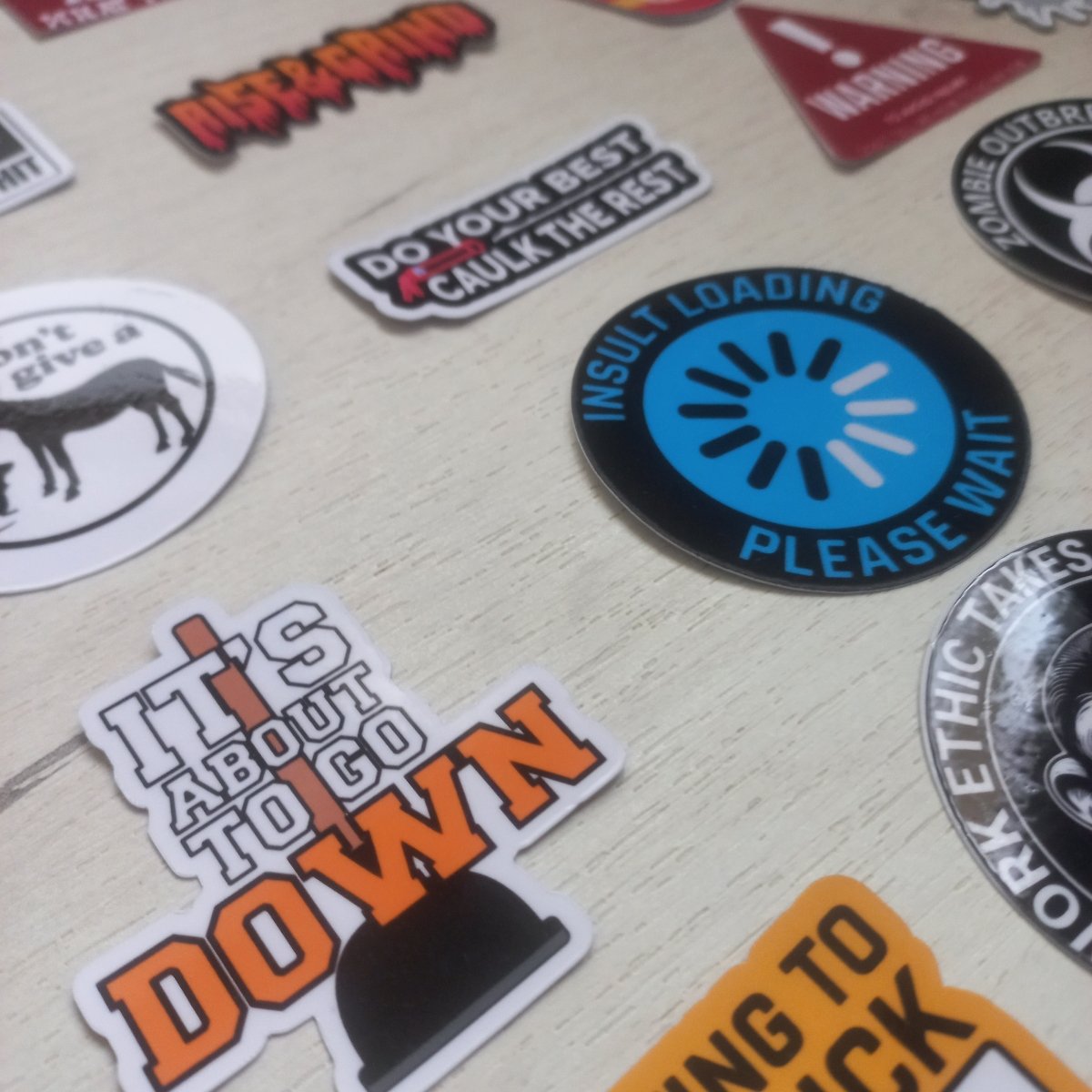 50 Stickere Hardhat Premium – Stickere Amuzante - StickerJoy