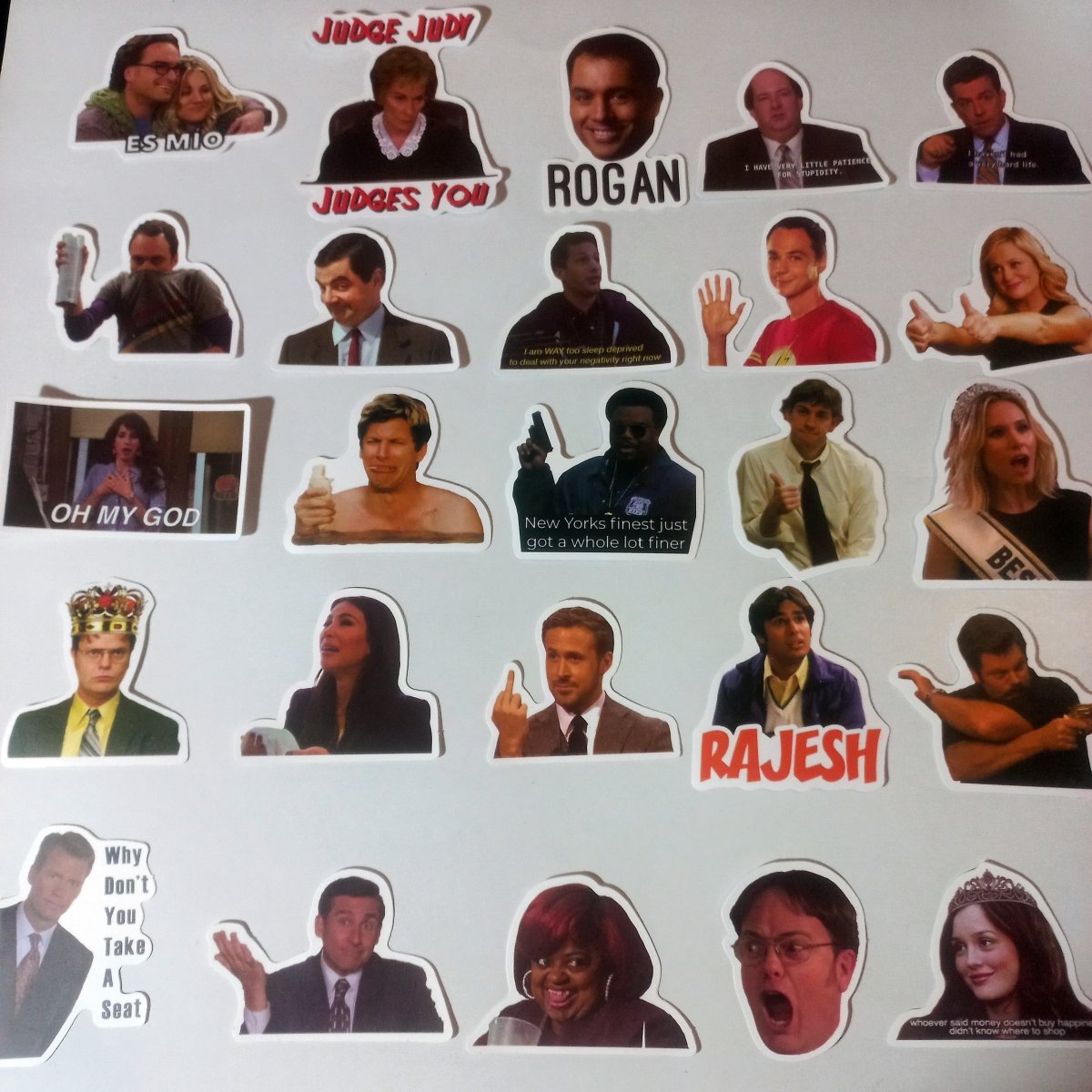 Pachet 100 Stickere Meme – Filme & Seriale Celebre | Reacții Amuzante - StickerJoy