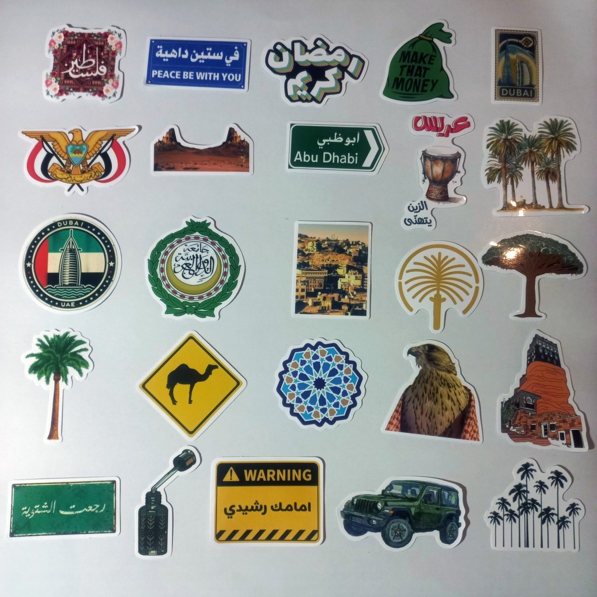Set Stickere Stil Arab – 50 Stickere Cultură Arabă | Orient Mijlociu, Dubai, Arabia - StickerJoy